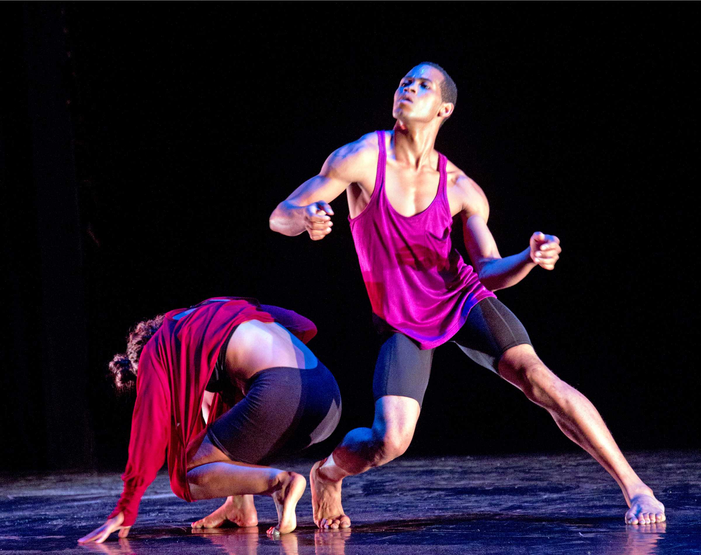 Jamie Nixon, a student at City College, performs a duet for the Young Choreographers Showcase at Saville Theatre on Feb. 23, winning third place. Courtesy photo by Manuel Rotenberg