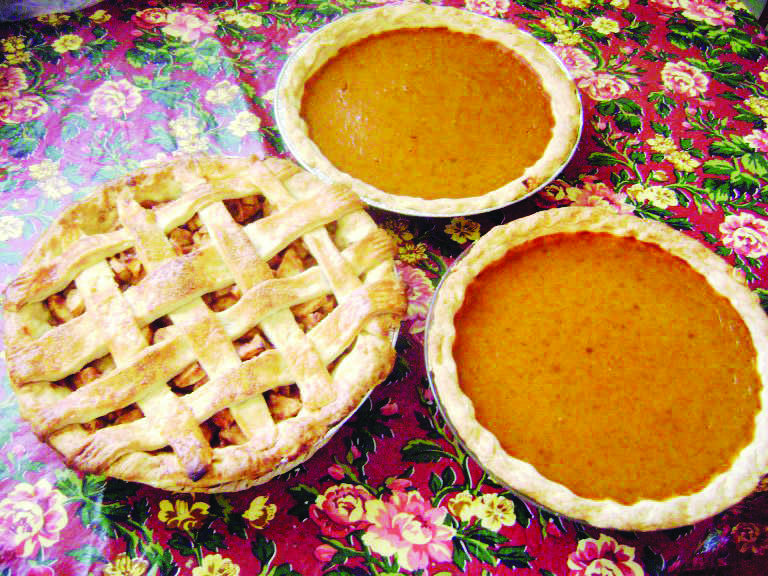 Homemade apple pie with lattice crust and pumpkin pies to enjoy this Thanksgiving. Jennifer Manalili, City Times.