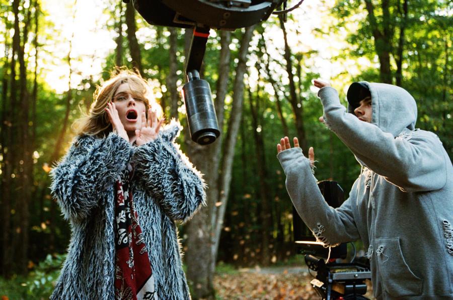Adele on the set of the music video for her lead single “Hello” in Quebec in September. Shayne Laverdiere, Adele official website