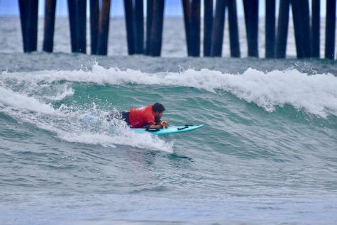 Humberto Gurmilan surfing.