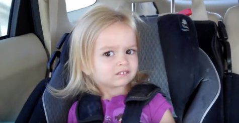 Famous meme features a little girl with purple shirt, side-eyeing at the camera.