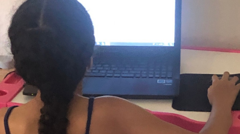 Child at computer
