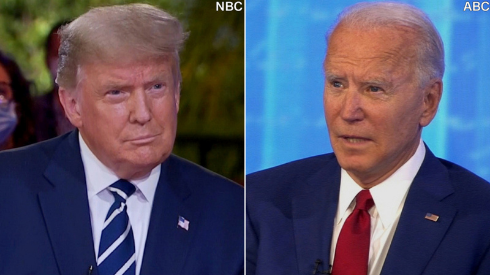 More people watched Biden on ABC than Trump on NBC, MSNBC and CNBC. NBC/ABC photo