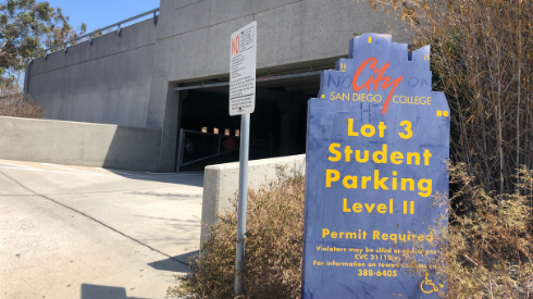 Parking lot 3, located on the southeast side of campus, is free for students to use during the fall 2021 semester. Photo by Marlena Harvey, City Times Media

