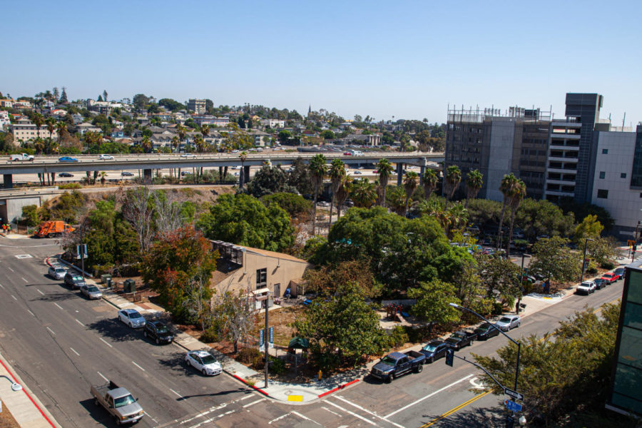 Aerial view of former San Diego City College Child Development Center