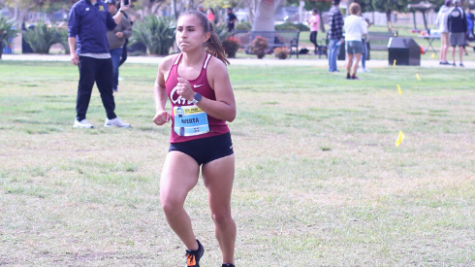City’s Yesenia Huerta running at the PCAC championship on Oct. 22