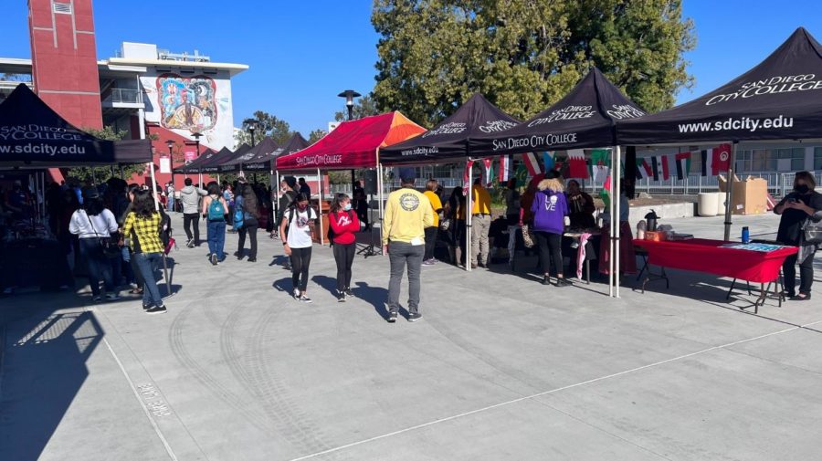 San Diego City College President Ricky Shabazz called December’s Fall Fest a trial run for events to come in the spring semester, but a spike in COVID-19 cases due to the omicron variant has delayed the return to on-site activities. Photo by Jakob McWhinney/City Times Media
