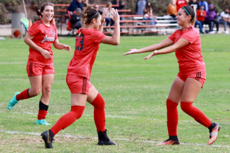 The San Diego City College womens soccer team
