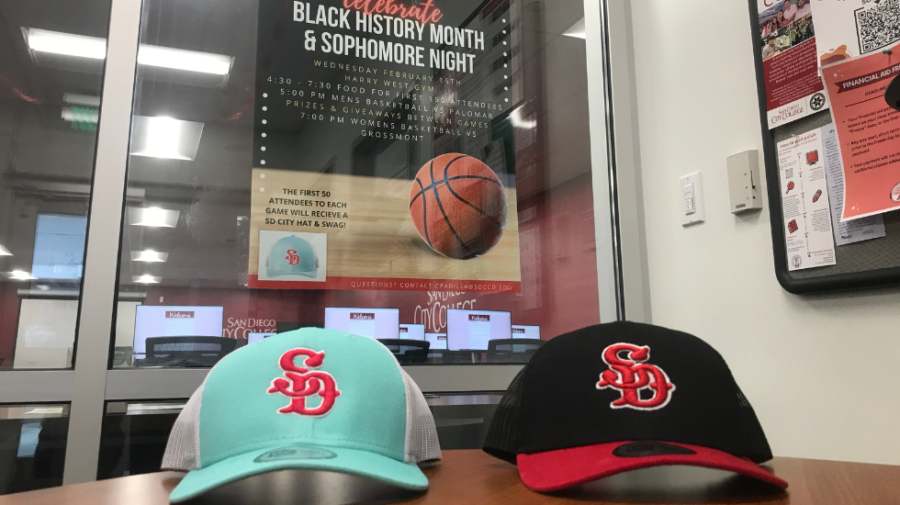 Hat giveaway for Black History Month, Sophomore Night