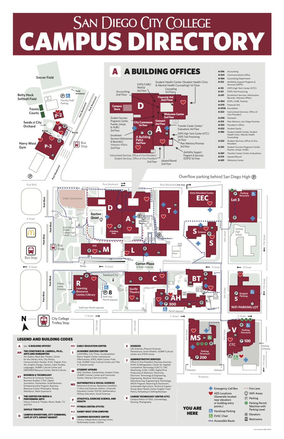 San Diego City College map