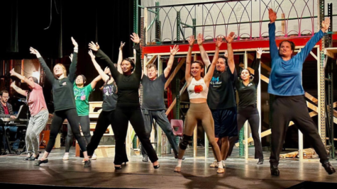 City College students rehearse for the spring musical Cabaret