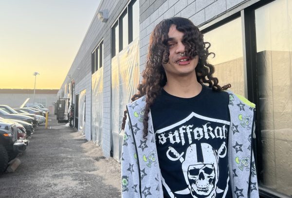 Dominic Celona, right, comes out of band practice at Rock ‘n’ Roll San Diego Wednesday, April 10, 2024. Photo by Nadia Lavin/City Times Media.