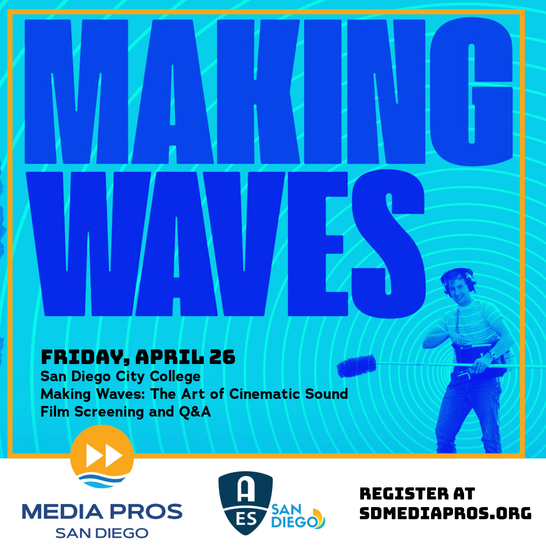 San Diego Media Pros and AES sponsor on campus film screening on Friday, April 26. Photo provided by sdmediapros.events