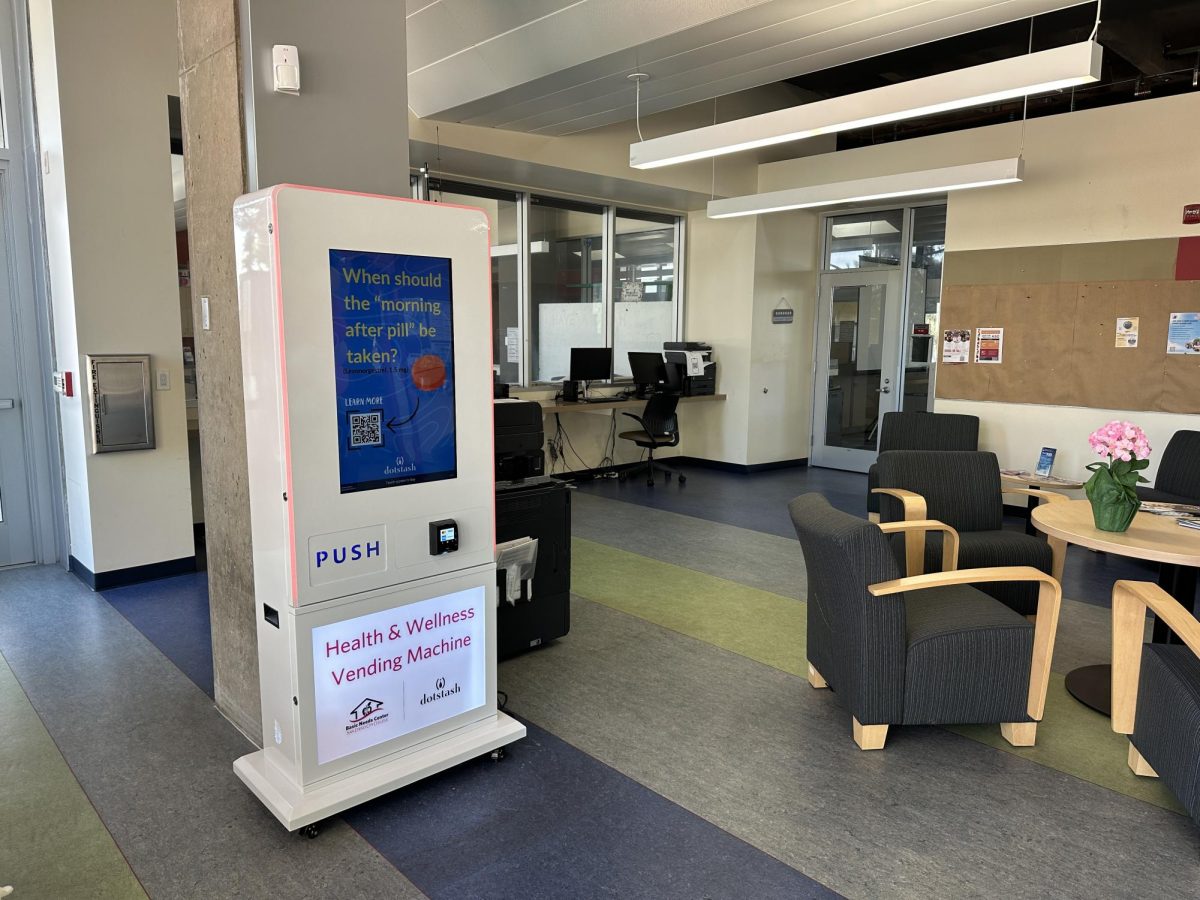 City College’s new wellness vending machine is open for business in room M-200, Friday, September 6, 2024. Photo by Bailey Kohnen/City Times Media