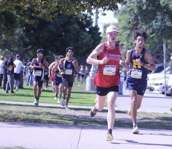 City College sophomore  David Kelling runs in the Manny Bautista XC Invitational at NTC Park at Liberty Station, Friday, Oct. 11, 2024. Photo by Danny Straus/City Times Media 
