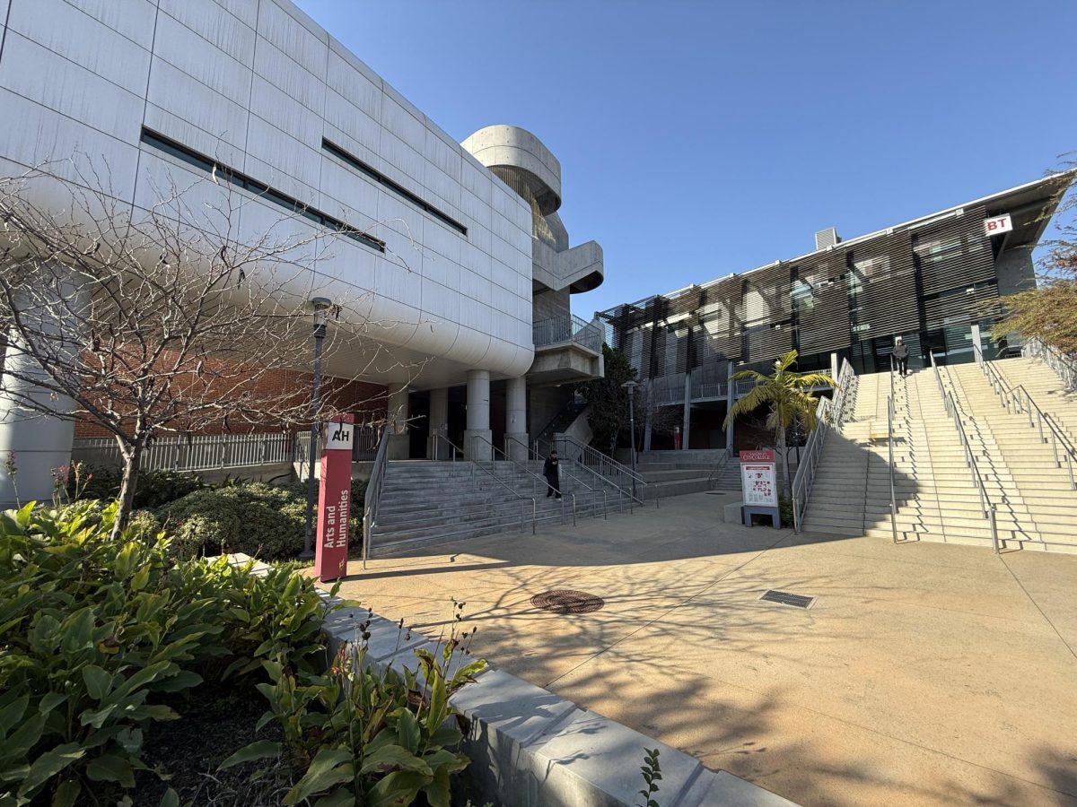 Completed in 2014, the AH and BT buildings form the most iconic corner on campus, hosting business, ceramics and english classes, just to name a few. Photo taken Wednesday, Dec. 4, 2024. Photo by Luke Bradbury/City Times Media