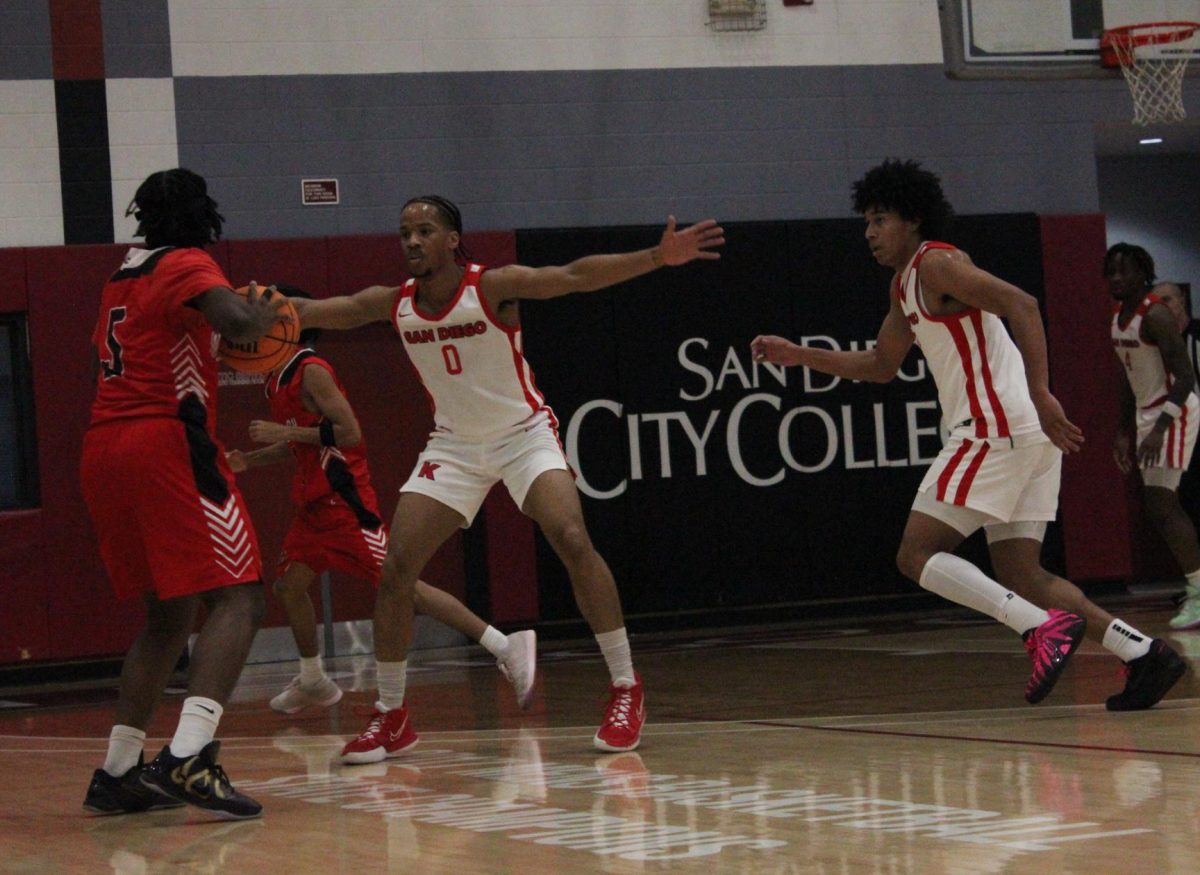 Knights win twelfth straight game against Cuyamaca on Feb. 6, remain undefeated in Pacific Coast Athletic Conference