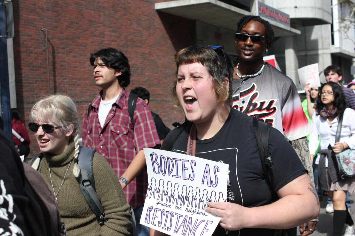 Students, faculty marched calling for ICE out of schools