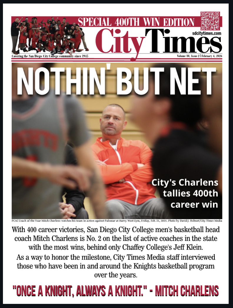 A special edition of City Times, dropping Feb. 4 and on newsstands a day later, honors City basketball coach Mitch Charlens and his 400 wins.